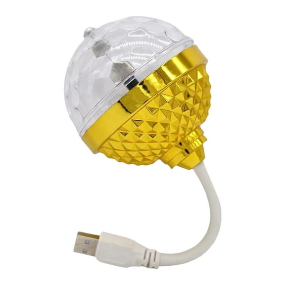 RYUJNDK Small LED Stage Light with 360 Degree Rotation Multiple Modes for Creating Indoor Dance Atmospheres