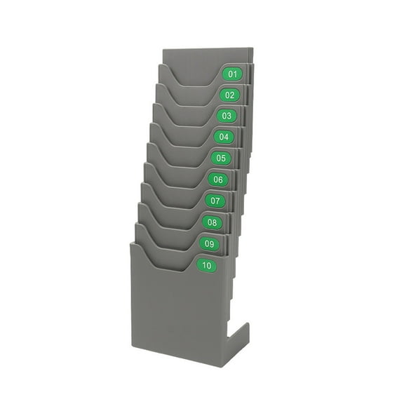 RYUJNDK Time Card Holder Attendance Payroll Record Retractable Timesheet Rack for Office Factory Use with Space Saving Designing