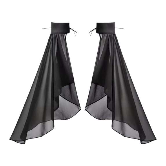 RYUJNDK Tulle Arm Covers Long Sleeve for Bridal Gown Dress Decorative Sleeves Shirt Bishop Sleeve Dress Decorative Long Sleeve