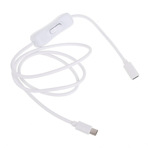 RYUJNDK USB C to USB C Cable Type C Male to Type C Female with Switches Charging Sync Data Cable Adapter Cord for Phone
