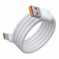 thumbnail image 1 of RYUJNDK USB to USB C Charging Cable Cord 66W Fast Charging and Data Transfer for Type C Interfaces Phones Laptops White, 1 of 8