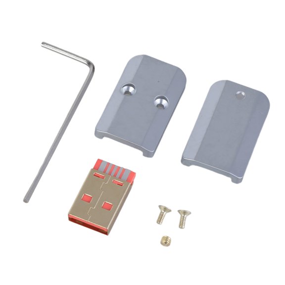 RYUJNDK USB3.0 Male Plug Solder USB3.0 Connectors for 6mm Cable Repair Customization in Aluminum Alloy Shell