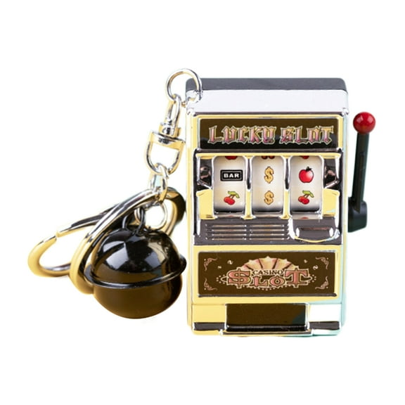 RYUJNDK Unique Key Rings with Fruit Machine Slot Designing, Game Machine Keychain for Car Bag