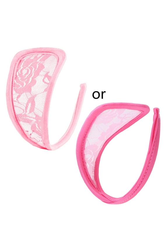 Womens Floral Lace C String Underwear Invisible Lingerie Solid Hollow Thong