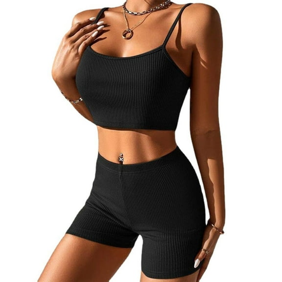 RYUJNDK Womens Workout Sets 2 Piece ,Seamless Outfits Shorts and Sports Bra Matching Gym Clothing Set Sports Outfits