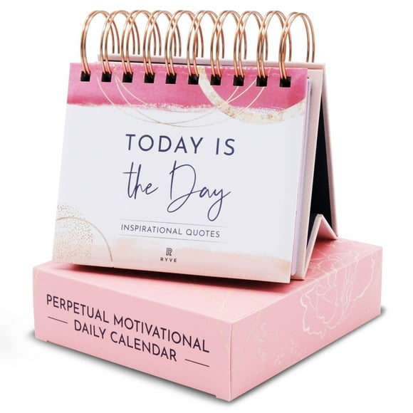 RYVE Motivational Calendar - Daily Flip Calendar with Motivational Quotes - Inspirational Calendar, Inspirational Quotes, Inspirational Desk Decor for Women, Inspirational Office Decor for W