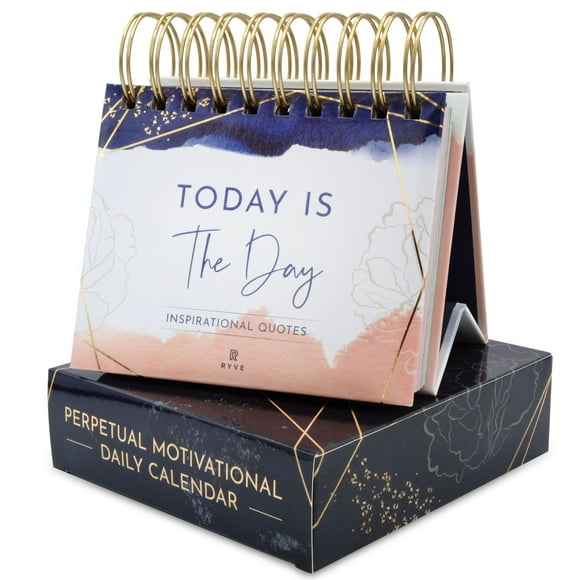 RYVE Motivational Desk Calendar, 5"x4", 366 Count