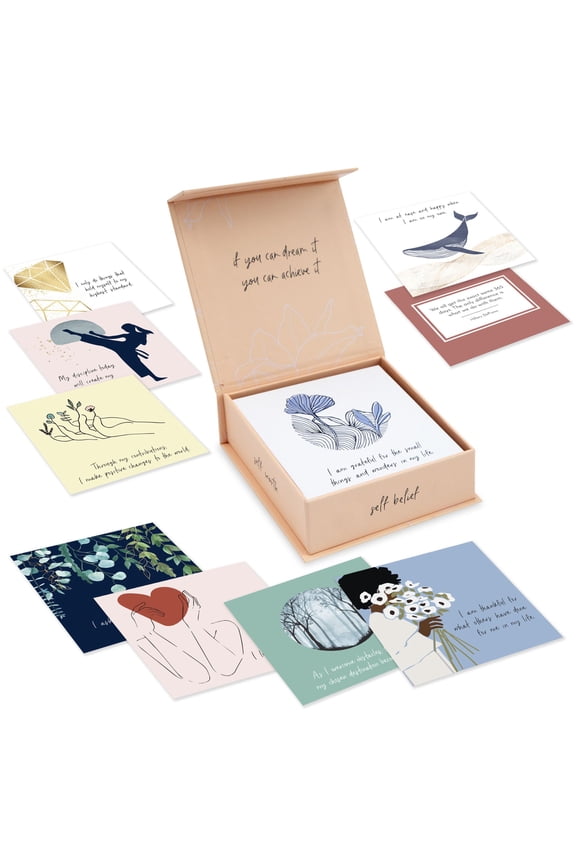 Positive Affirmations Cards for Women, 52 Count