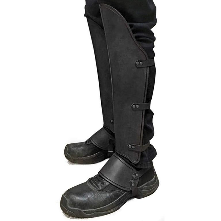 RYXXX Faux Leather Boot Covers Leggings Suit Knee Height Includes