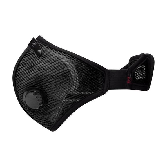 RZ Mask M2 Mesh Air Filtration Face Mask with Carbon Filters Extra Large, Black