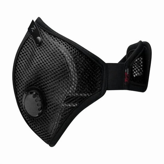 RZ Mask M2 Mesh Air Filtration Face Mask with Carbon Filters Large, Black