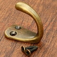thumbnail image 1 of RZDEAL 3PCS Vintage Coat and Hat Hook Brass Classico Wall Hanging for Bath Stands Clothes Hangers Scarf Towel (Gold), 1 of 15