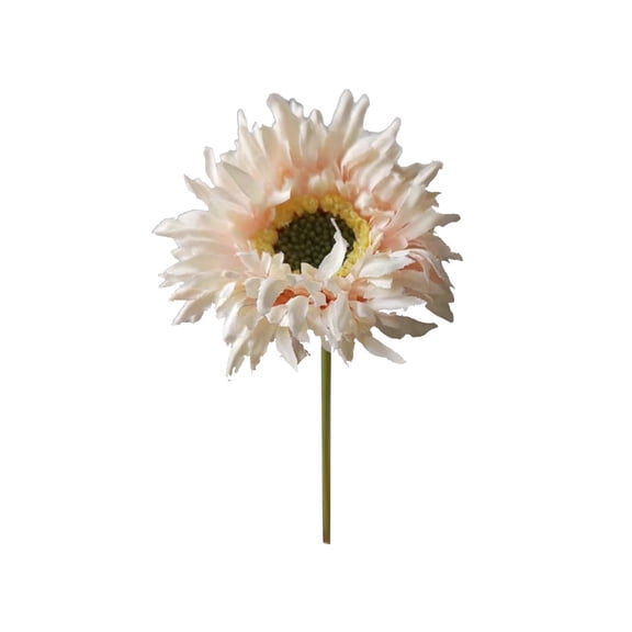 RZDLIZJ 1 Pcs Artificial Gerbera Daisies Flowers 2.75"x10.62" Orange Fake Daisy Bouquet with Flexible Stems Boho Faux Wildflower for Wedding Bridal Groovy Party Home Kitchen Decor,3 Colors to choose