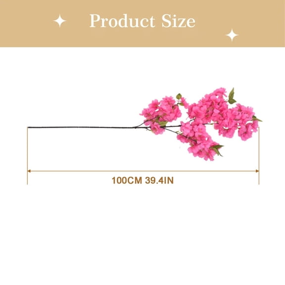 RZDLIZJ 1 Pcs Cherry Blossom Branches,40 inch Realistic Artificial Flowers Long Stem Spring Decorations for Tall Vase Home Wedding,Party Table Centerpiece Floral Arrangements Decor (Light Pink)