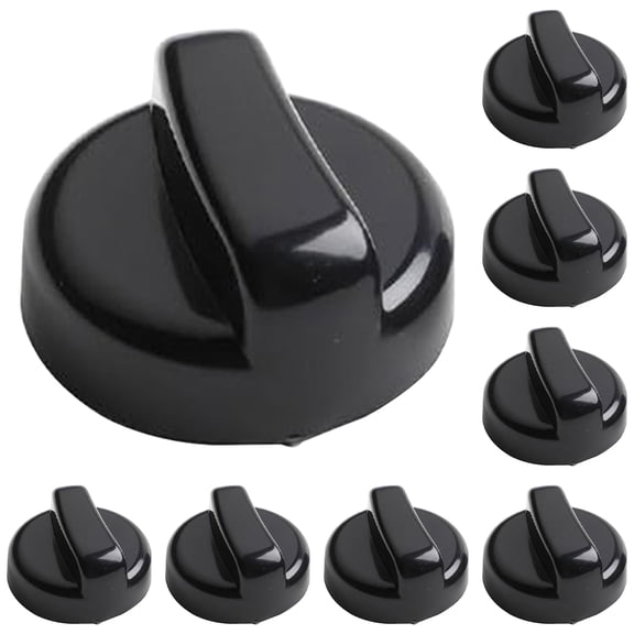 RZDLIZJ 10 pcs Universal Plastic Stove Knobs,Heat-Resistant Replacement Control Knobs for Gas/Electric Stoves,Ovens&Range Burners,1.97 Inch