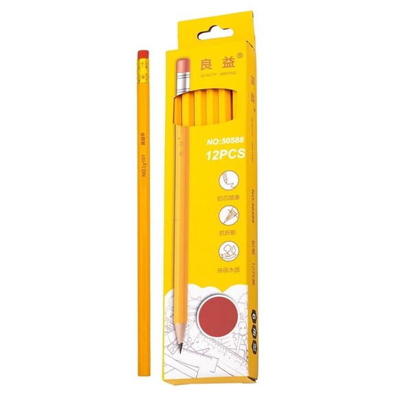 RZDLIZJ 12 Pack Natural Wooden Pencils with Eraser Tip,Unsharpened Breakproof Wood Cased Pencils for Office,Drafting,Sketching,Note & Daily Writing,7.5 Inch