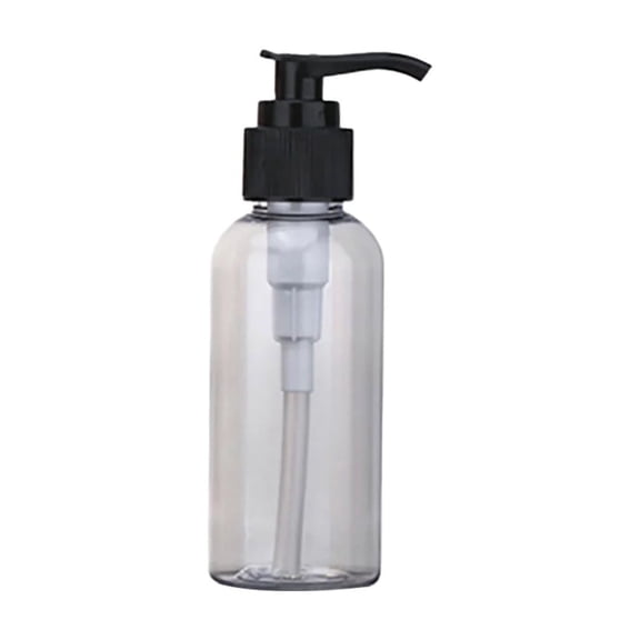 RZDLIZJ 1Pc Plastic Pump Dispenser Bottle,Round Shoulder Refillable Lotion Container,Leak-Proof Screw Pump Bottle for Essential Oil,Toner,Liquid Skincare Storage,Travel Use 3.38oz