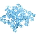 thumbnail image 1 of RZDLIZJ 50pcs Fake Ice Cubes Clear Vase Fillers Acrylic Crushed Rocks Plastic Diamonds Gems for DIY Craft Accessories Spring Party Wedding Centerpiece Table Scatter Prop Display (light sky blue), 1 of 7