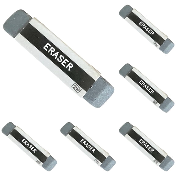 RZDLIZJ 5Pcs Frosted Abrasive Eraser,Dust-Free Rubber Eraser,Tear-Resistant Rectangular Eraser for Pencil Mark,Ink Trace Erasing,Drawing Correction Daily Use,2.55x0.6 Inch