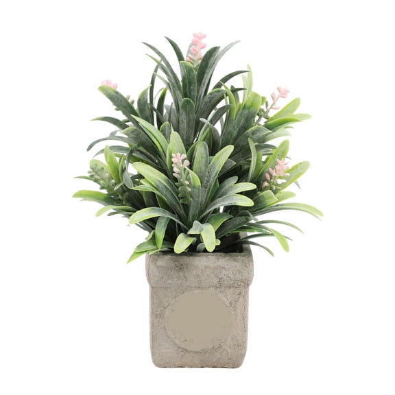 RZDLIZJ 7.87-inch Indoor pink Lavender Artificial Flower in Plastic Pot.