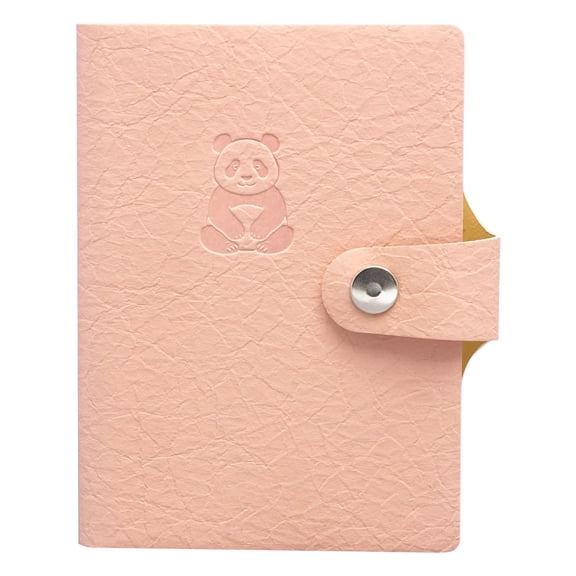 RZDLIZJ A7 Leather Pocket Notebook, Snap Closure Faux Leather Mini Journal, Multi-color Optional for Note-taking, Journaling, Travel & Daily Planning, 2.9x4.1 Inches