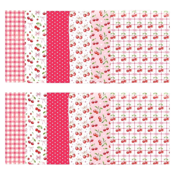RZDLIZJ Cherry Bow Wrapping Paper Roll - Mini Roll - 27 Inch x 20 Inch - Coquette Cherry Bow Wrapping Paper Perfect for Girl Birthday, Valentine's Day, Bachelorette