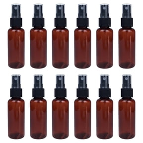 RZDLIZJ Plastic Spray Bottles 50 ML / 1.7 oz,12 Pack Amber Empty Mini Bottle Set with Fine Mist Portable Refillable Makeup Cosmetic Atomizer Travel Bottle for Perfume,Cosmetic,Skincare,Aromatherapy
