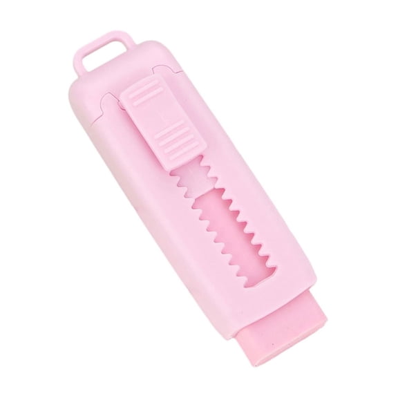 RZDLIZJ Retractable Push-Pull Eraser,Smudge-Free Latex-Free Rubber Eraser with Protective Shell,No-Peel Precision Erasing Tool for Office Home Drafting Sketching Note Taking Art Drawing Corrections