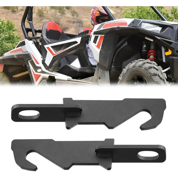 RZR Door Latch Black 3.5" Door Vent Extender Anti-Rust Easy Latches Lock Compatible with RZR XP 1000/ XP 4 1000/ Turbo/Turbo S/ 900/ S 1000/ S