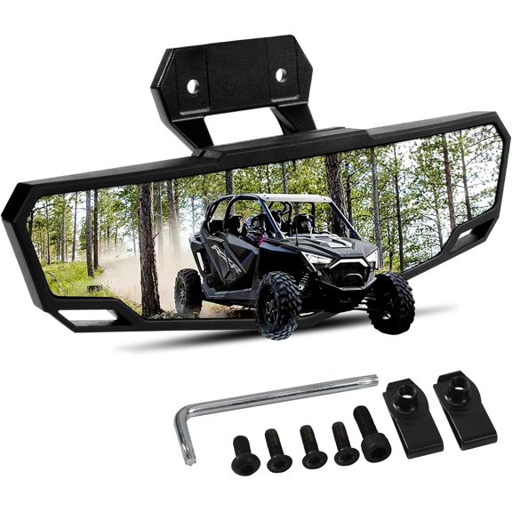 RZR PRO XP Rear View Mirror, Esploratori UTV Center Race Convex Rear View Mirror for Polaris RZR PRO XP/PRO XP4, Turbo R /4 2020 2021 2022 2023 2024, High-Definition Rearview Mirror