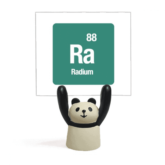 Ra Radium Checal Element Science Memo Holder Cartoon Animal Panda Stand Decoration