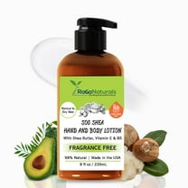 RaGaNaturals Fragrance Free Hand and Body Lotion - All Natural, Vegan, Dry Skin Moisturizer, 8 fl oz