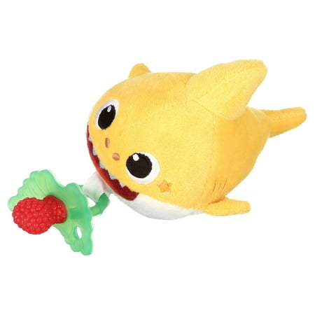 RaZbaby Baby Shark RaZbuddy Paci/Teether Holder w/ Detachable RaZberry Teether