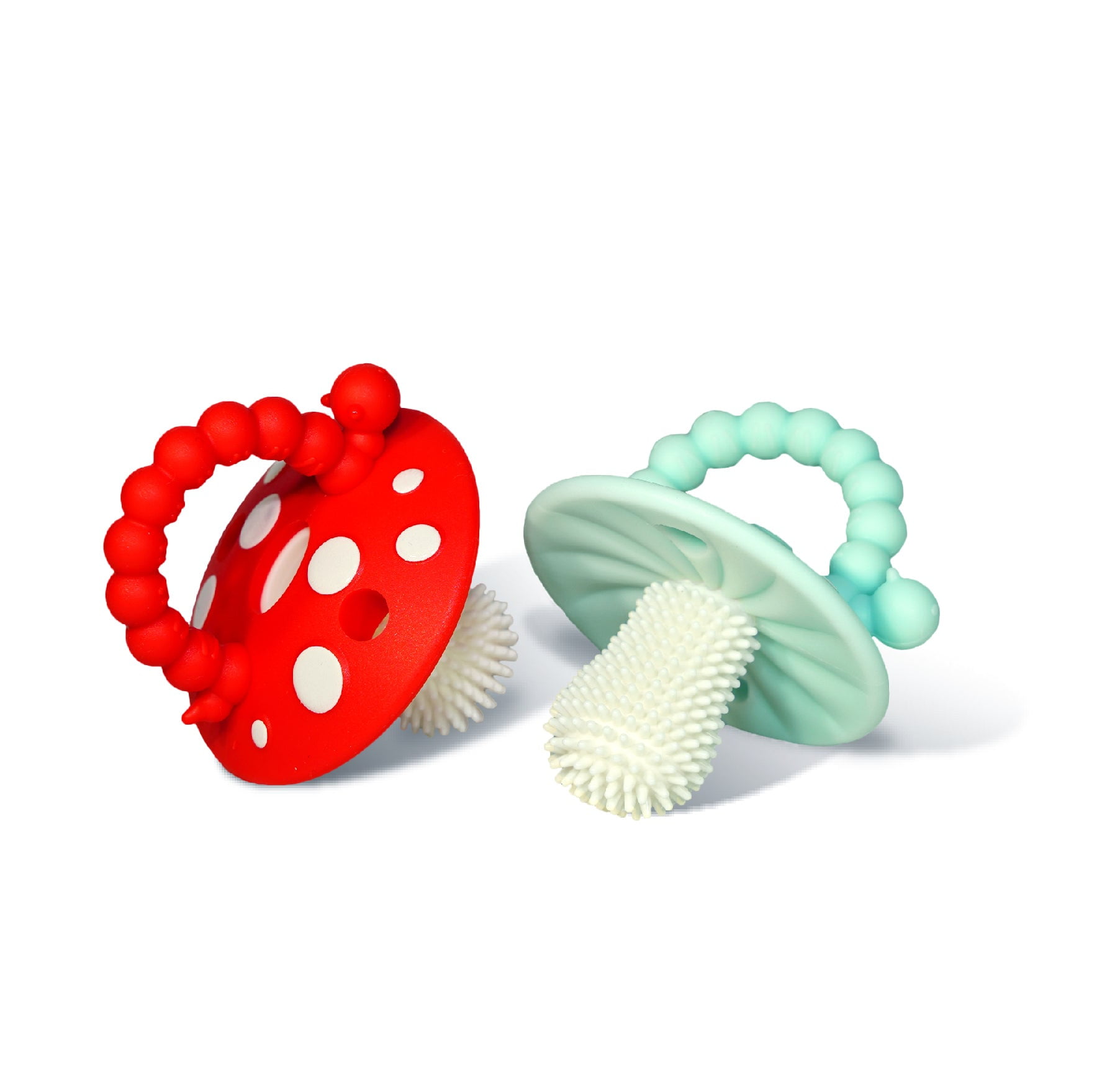 RaZbaby Chompy Teether Toy 3m 2 Pack BPA Free Silicone