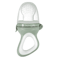 thumbnail image 1 of RaZbaby Fruit Feeder/Teether 6m+, Add Frozen Fruit or Fresh Food | Silicone Pouch | BPA Free | Grey, 1 of 7