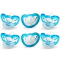 thumbnail image 1 of RaZbaby Jollypop Pacifier for Newborns & Up, USA Made, Natural Shaped Orthodontic Binky, Lovingly Shared in NICUs & Hospitals Worldwide, Medical-Grade 100% BPA-Free - 0-3 Months, 6 Pack - Blue, 1 of 9