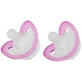 RaZbaby JollyPop Pacifier Newborn (03m, Pink) 2pk