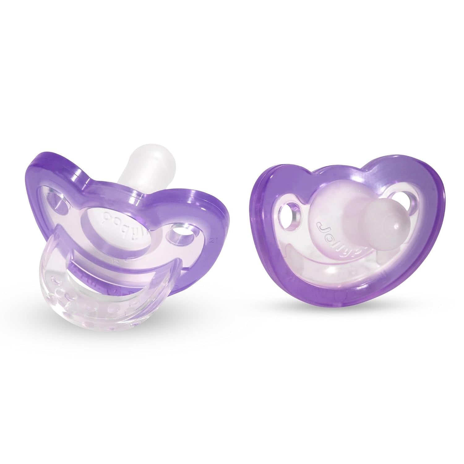 RaZbaby Jollypop Pacifier for Babies 3 Months and Up, USA Made, Natural ...