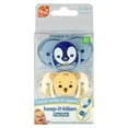 thumbnail image 1 of RaZbaby Keep-It-Kleen, Pacifier, 0-36 Months, Penguin & Bear, 2 Pacifiers, 1 of 6