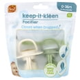 thumbnail image 1 of RaZbaby Keep-it-Kleen Pacifier 0-36m (2-Pack), Closes Automatically When Dropped | Sloth/Panda, 1 of 4