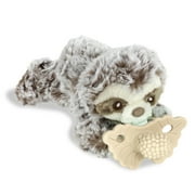 RaZbaby RaZbuddy Teether Holder - Detachable RaZberry Tan Teether Toy - For Baby 0m+ - Sloth
