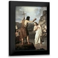 thumbnail image 1 of Raadsig, Johan Peter 14x18 Black Modern Framed Museum Art Print Titled - Baptism of Jesus, 1 of 5
