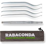 Rabaconda Motorcycle Pro Tire Iron Set - Premium Tire Changing Tools: 5 PCS Tire Spoons Tire Irons