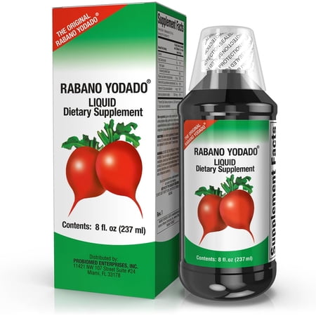 RABANO YODADO Liquid Supplement with Iodine, Nutritional Support for Immune Health 8 fl oz