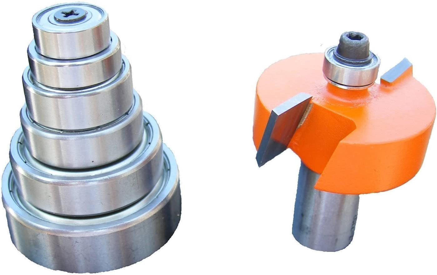 Roman Carbide 3-Piece Plywood Dado Bit Set - 1/2-Inch Shank, Sizes 7/32", 15/32", 23/32"