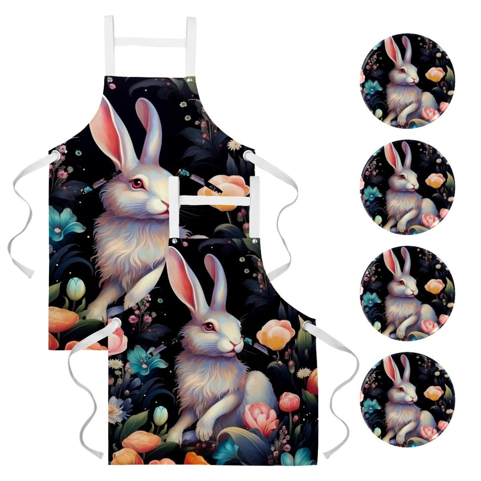Rabbit 2 Pack Waterproof Buttons with Pockets and Badge - Button Art ...