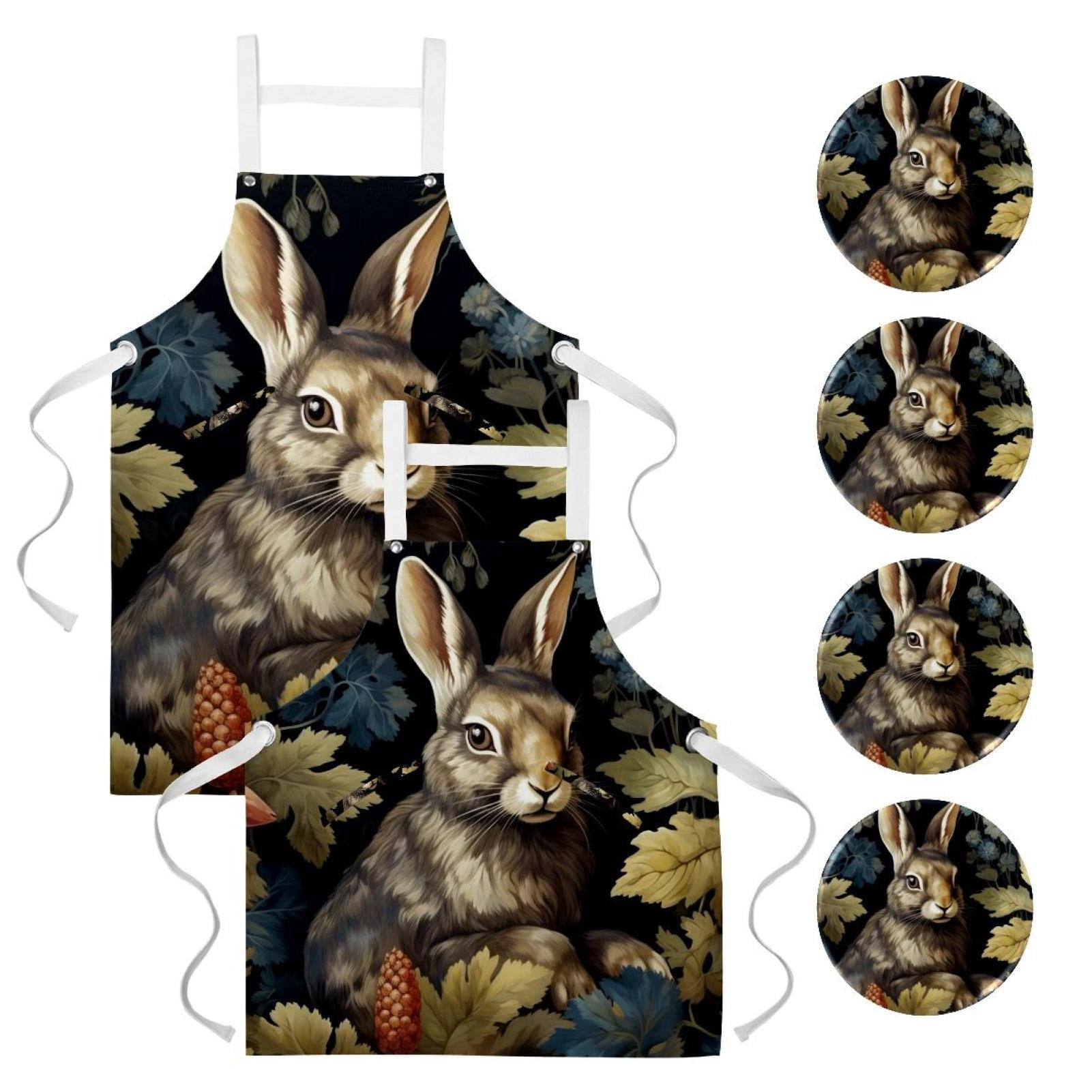 Rabbit 2 Pack Waterproof Buttons with Pockets and Badge - Button Art ...