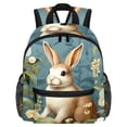 thumbnail image 1 of Rabbit Adjustable Shoulder Strap Backpack - Large Capacity, Printed Design, Lightweight - Business Backpack Men, Mini Backpack Toy, Mini Backpack, 1 of 6