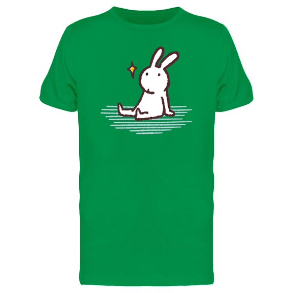 Rabbit And Cute Sparkle Tee Men's -Image by Shutterstock