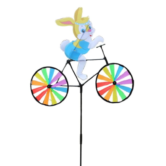 Rabbit Bee Tiger On Windmill Animal Spinner Decorative Toys Garden Gadgets Outdoor Whirligi Lawn I1E9 Kids Wind